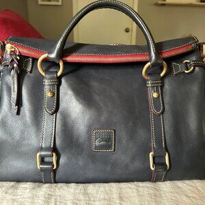Dooney & Bourke Large Navy Florentine Satchel